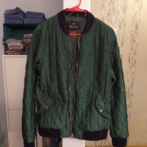 SCOTCH & SODA Green quilted Men's Bomber Jacket - Medium